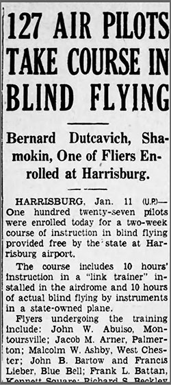 Shamokin News-Dispatch (PA), November 11, 1938 (Source: newspapers.com)