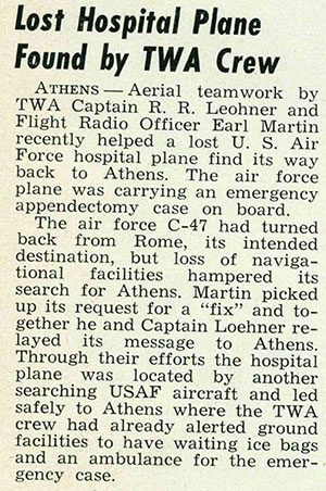 TWA Skyliner Magazine, February 24, 1955 (Source: Woodling) 